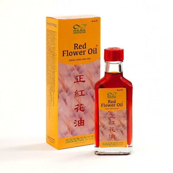 Aceite de flor roja ZHENG HONG HUA YOU, 30 ml